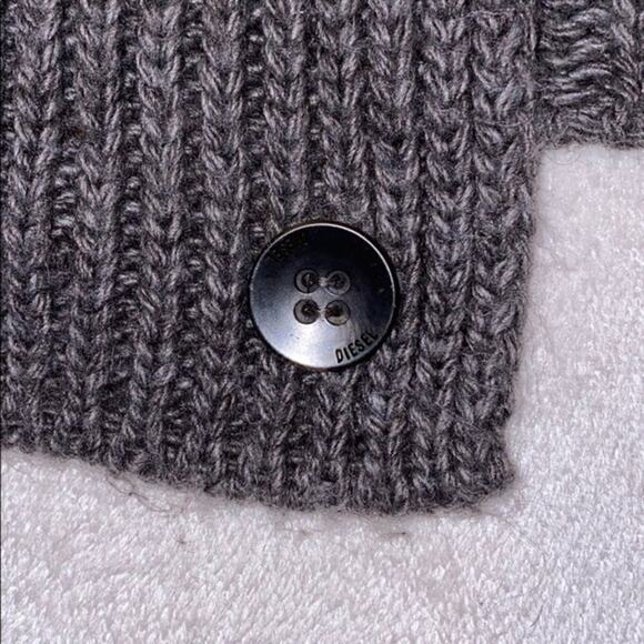 Diesel Great Oversized Button Cardigan Sweater | Sz S - Picture 4 of 10